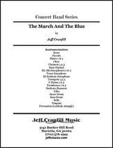 The March and the Blue Concert Band sheet music cover